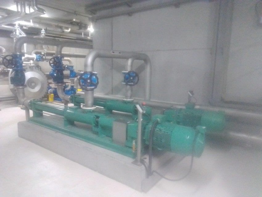 Inoxcaucho stator in a waste water pump