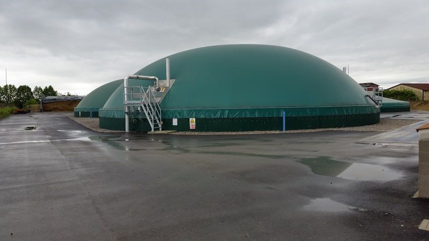 Inoxcaucho Stator in a Biogas Plant