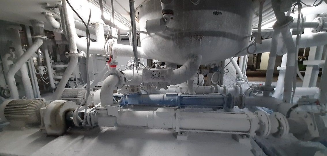 Inoxcaucho stator in the paper industry